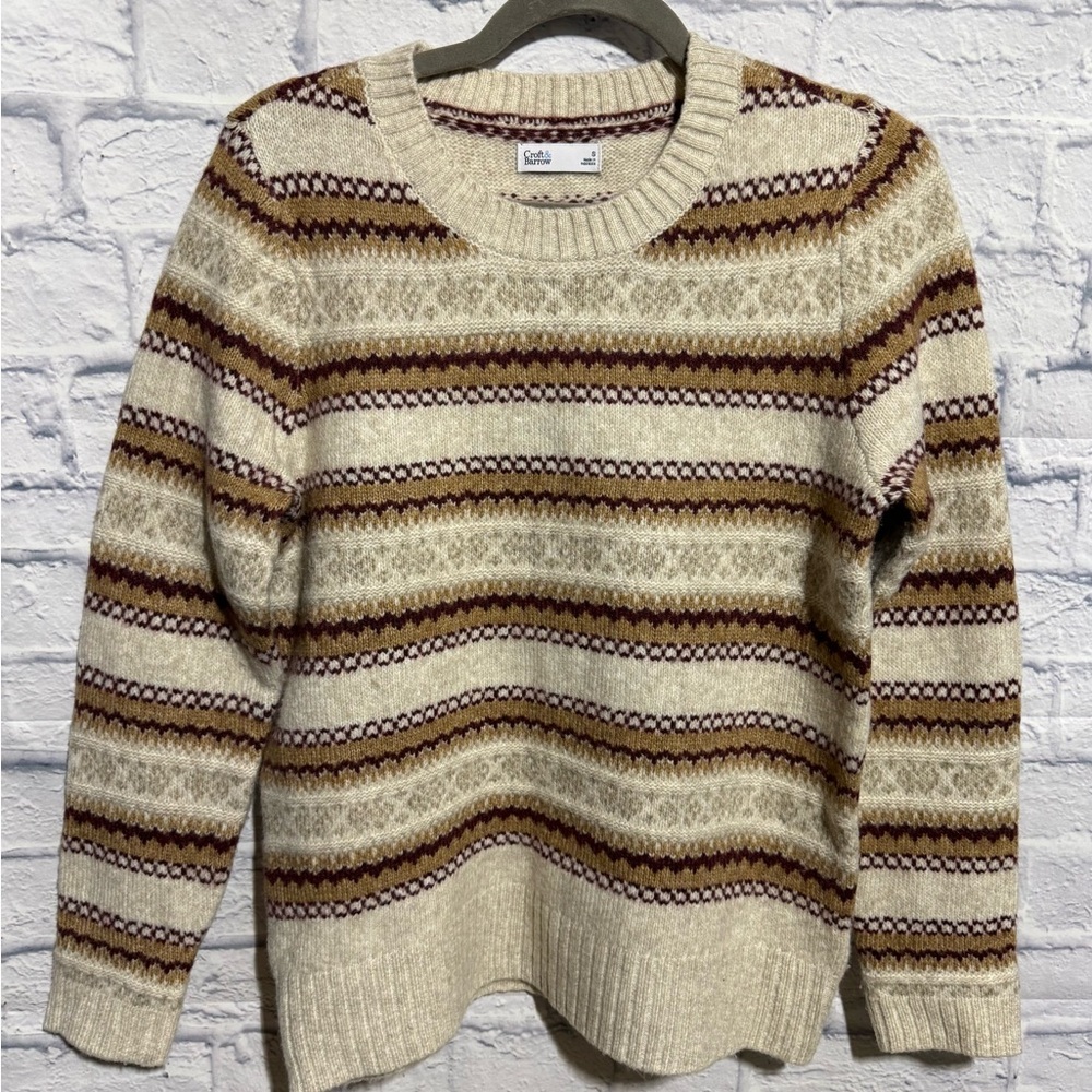 Women’s Croft & Barrow Fair Isle Soft Acrylic Blend Sweater, Size Small - Picture 2 of 7